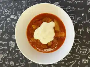 szalonnás lecsó recept