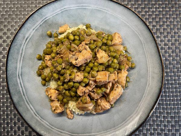 Zöldborsós csirkemellragu