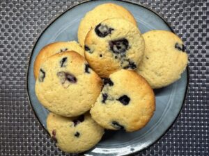 áfonyás muffin recept