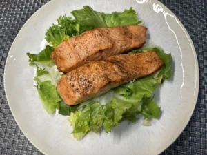 bőrös lazac serpenyőben recept