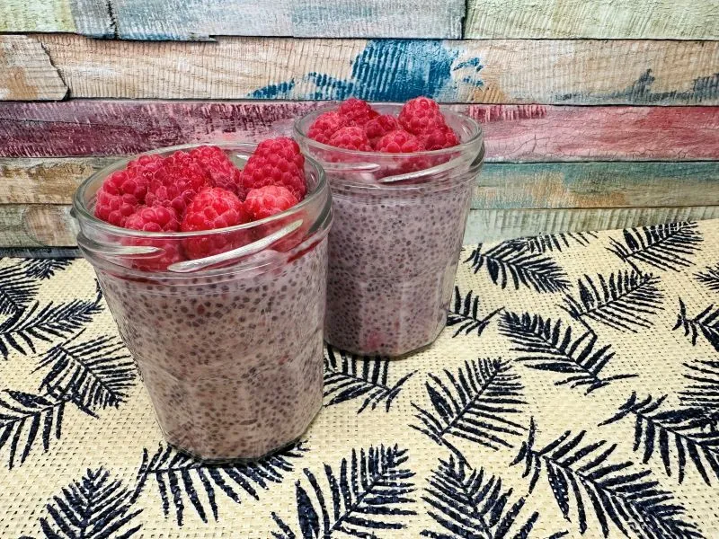 málnás chiapuding recept