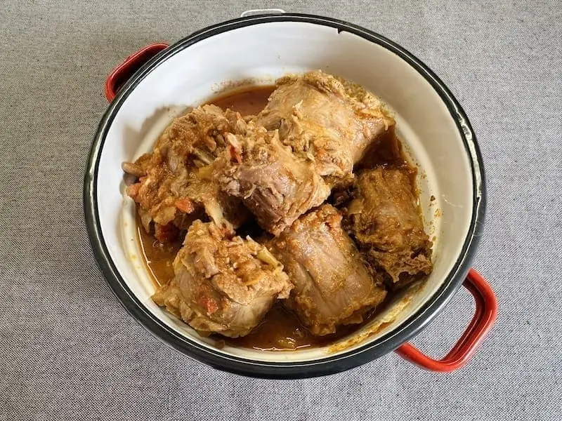 pulykanyak pörkölt recept