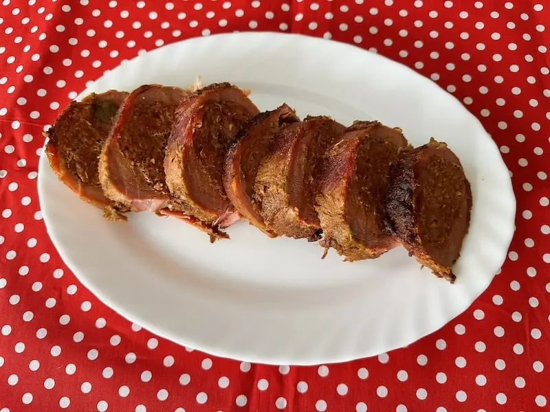 kolbásszal töltött sertésszűz recept