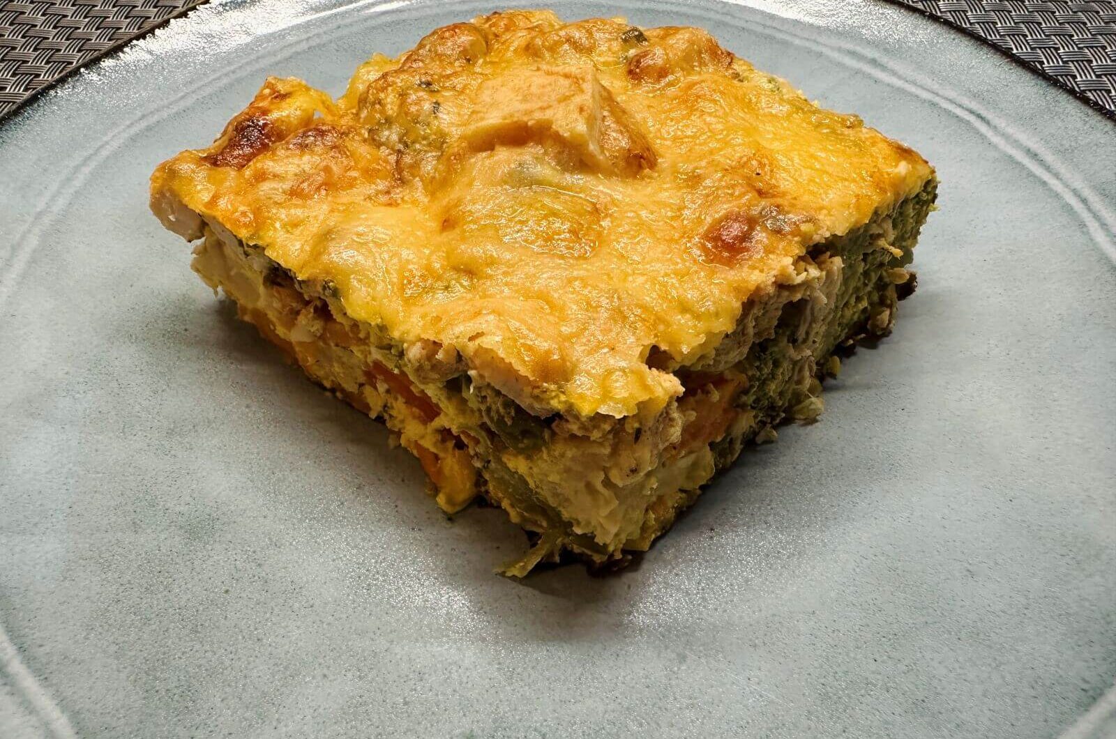 Tepsis fagyasztott zöldséges csirkemell